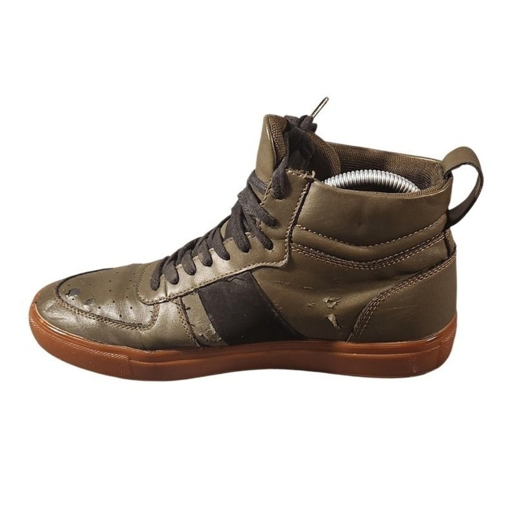 Abound High Top Shoes Mens Size 9 Olive Green Black Sneakers Gum Sole MR JARED